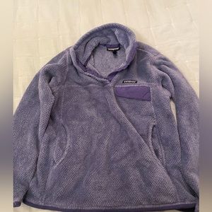 purple patagonia fleece
